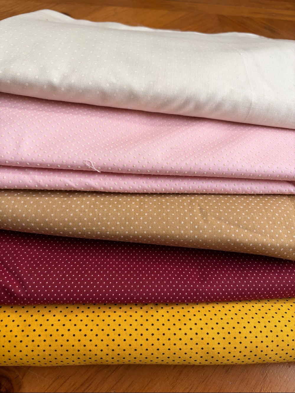 Fabric, Cotton, 5 Piece Set, Vintage